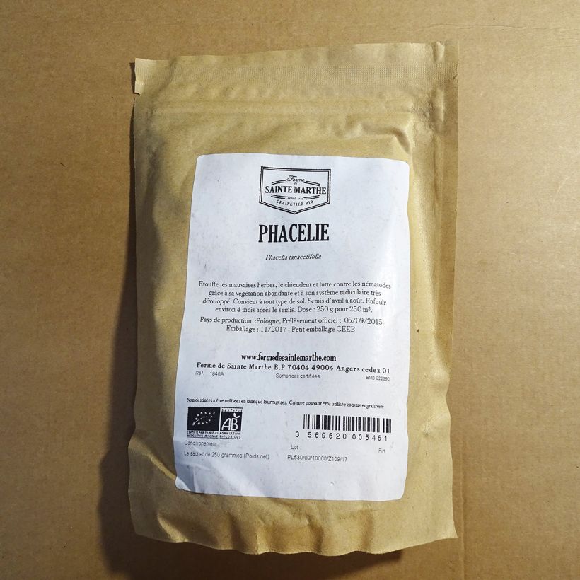 Example of Büschelschön - Phacelia Tanacetifolia per 250 g seed pack as you get