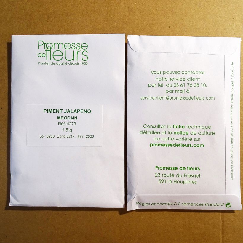 Example of Mexicanischer Pfeffer Jalapeno per pack of 180 seeds (1,5g) as you get