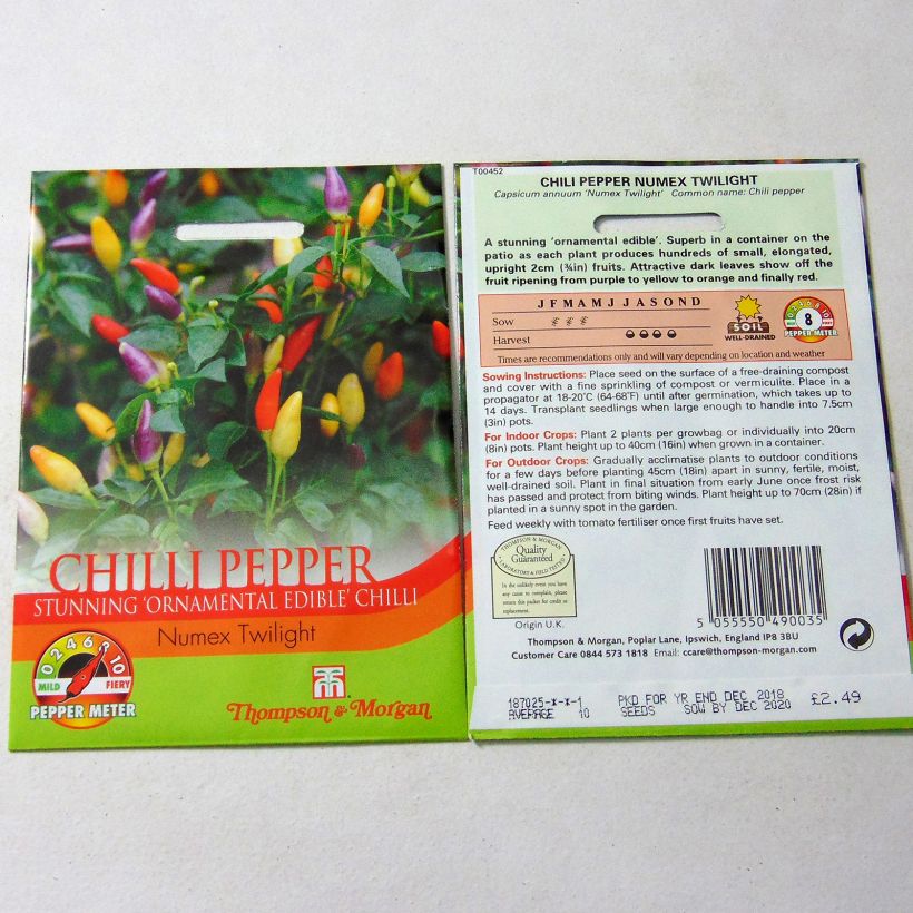 Example of Chili-Pfeffer Numex Twilight per pack of 10 seeds as you get
