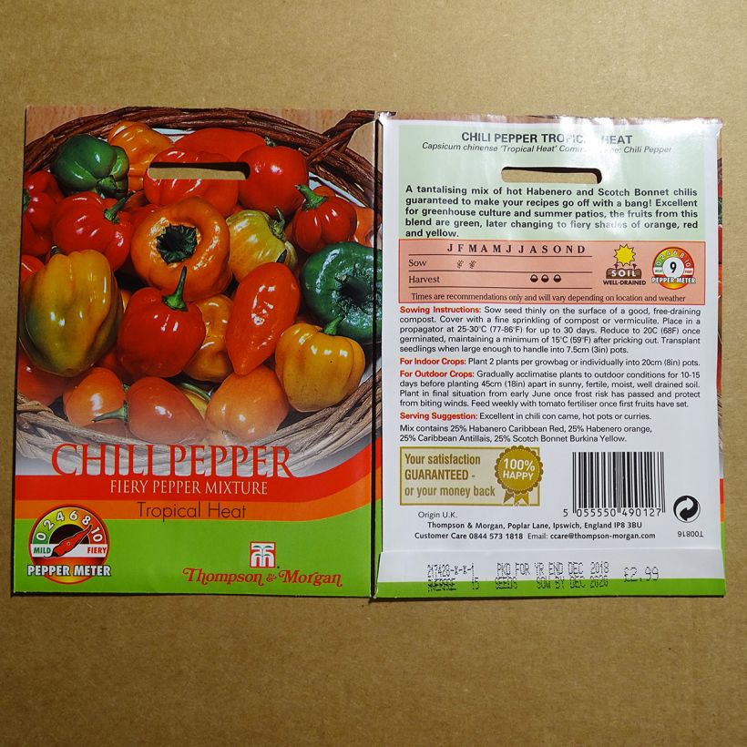 Example of Chili-Pfeffer Tropical Heat per pack of 20 seeds as you get