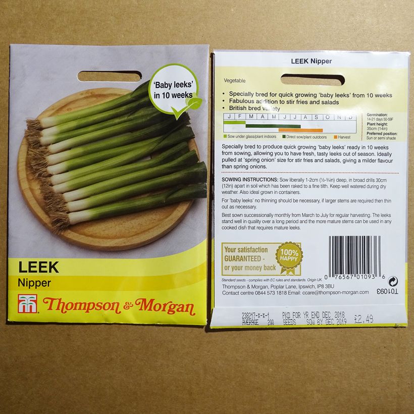 Example of Lauch-Porree Nipper per pack of 250 seeds as you get
