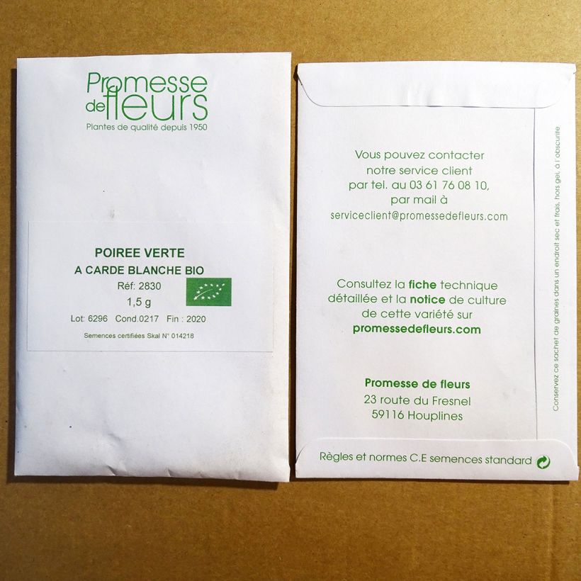 Example of Grüner Mangold Glatter Silber 3 Bio per pack of 120 seeds (3g) as you get