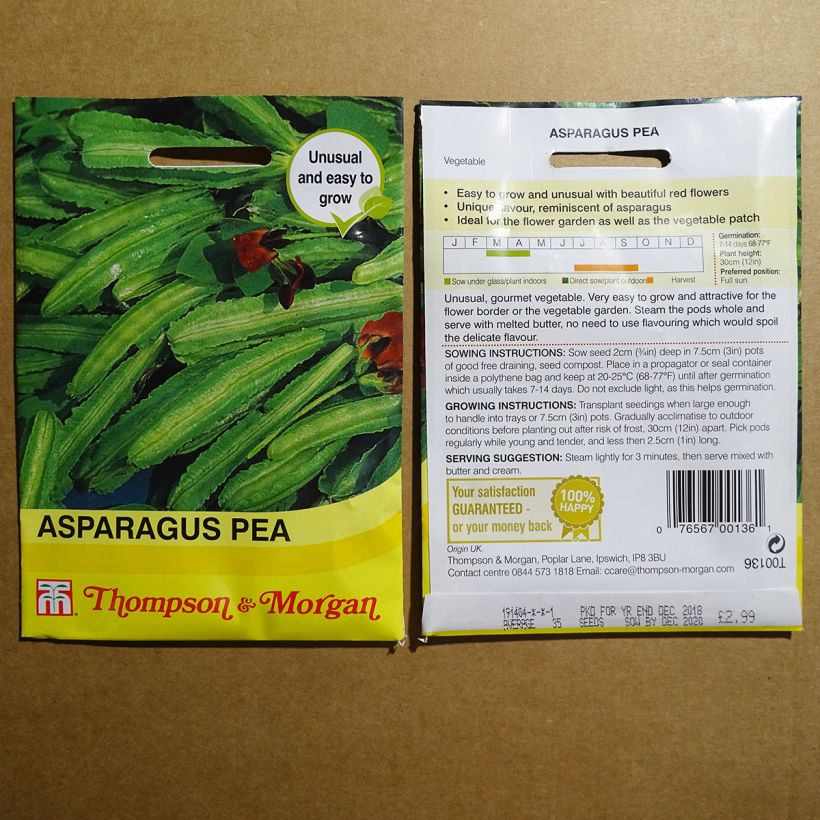 Example of Rote Spargelbohne purpureus - Lotus tetragonolobus per pack of 35 seeds as you get