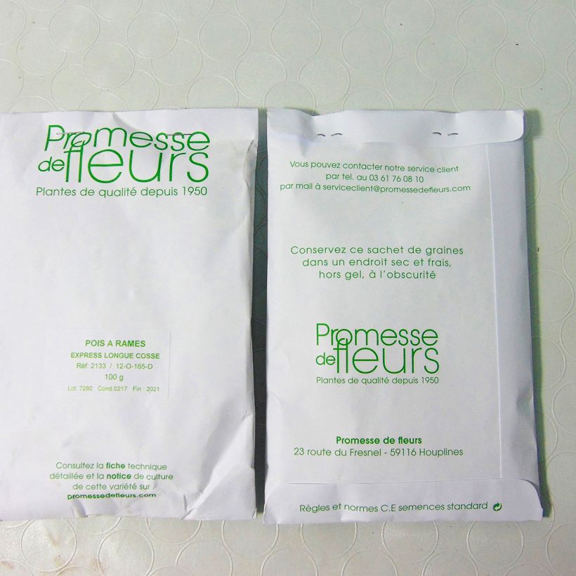 Example of Riesige Erbse Le Généreux per pack of 250-350 seeds (100g) as you get