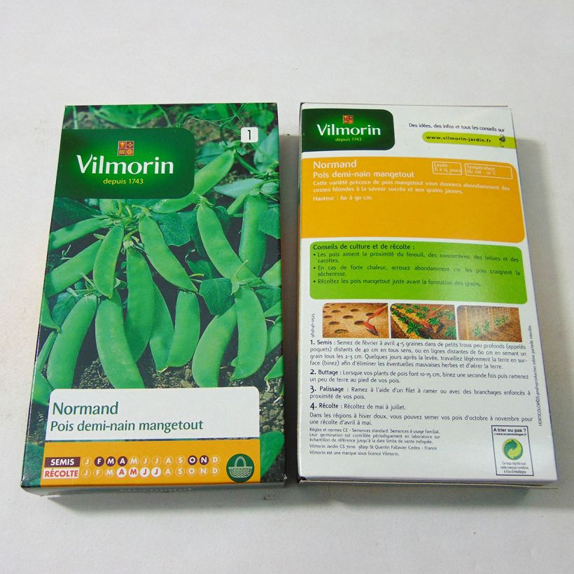 Example of Zwergerbse Normand - Vilmorin per pack of 540 seeds (180g) as you get