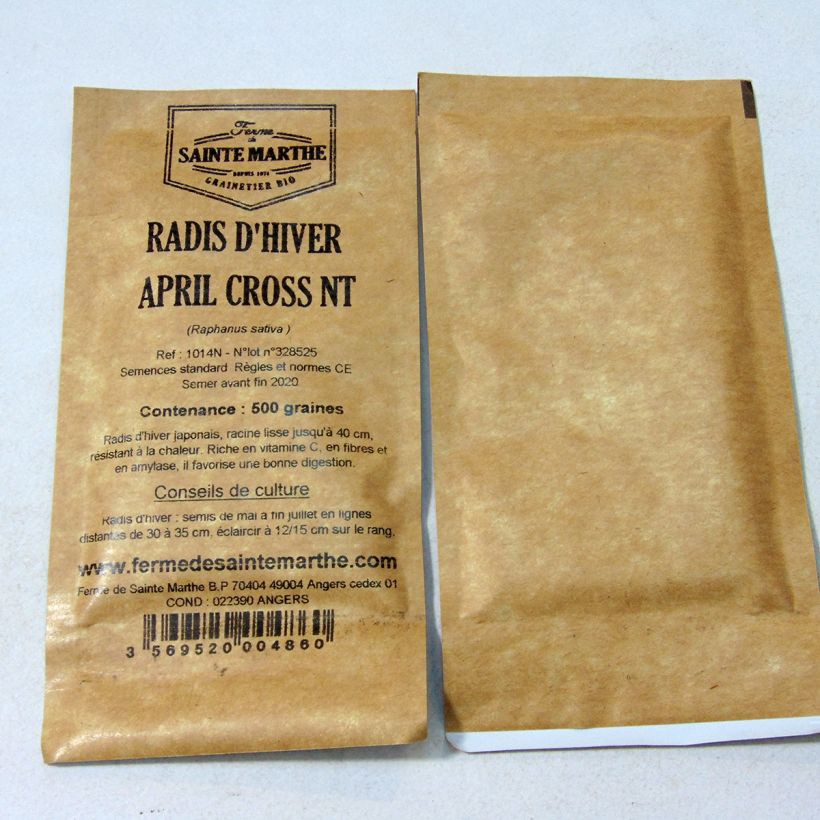 Example of Rettich April Cross per pack of 500 seeds (7g) as you get