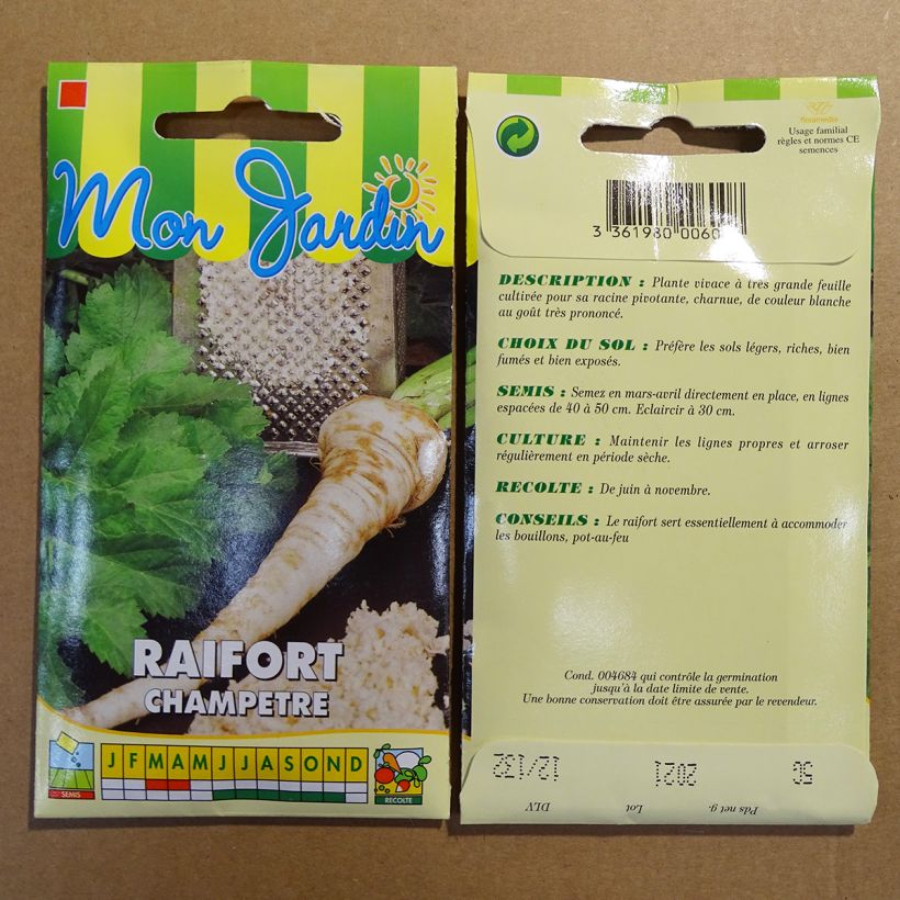 Example of Meerrettich (Samen) - Armoracia rusticana per 5 g seed pack as you get