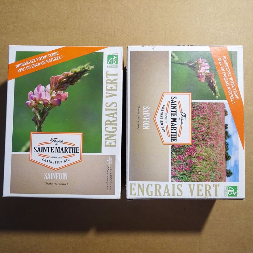 Example of Futter-Esparette Bio - Onobrychis viciifolia per 200 g seed pack as you get