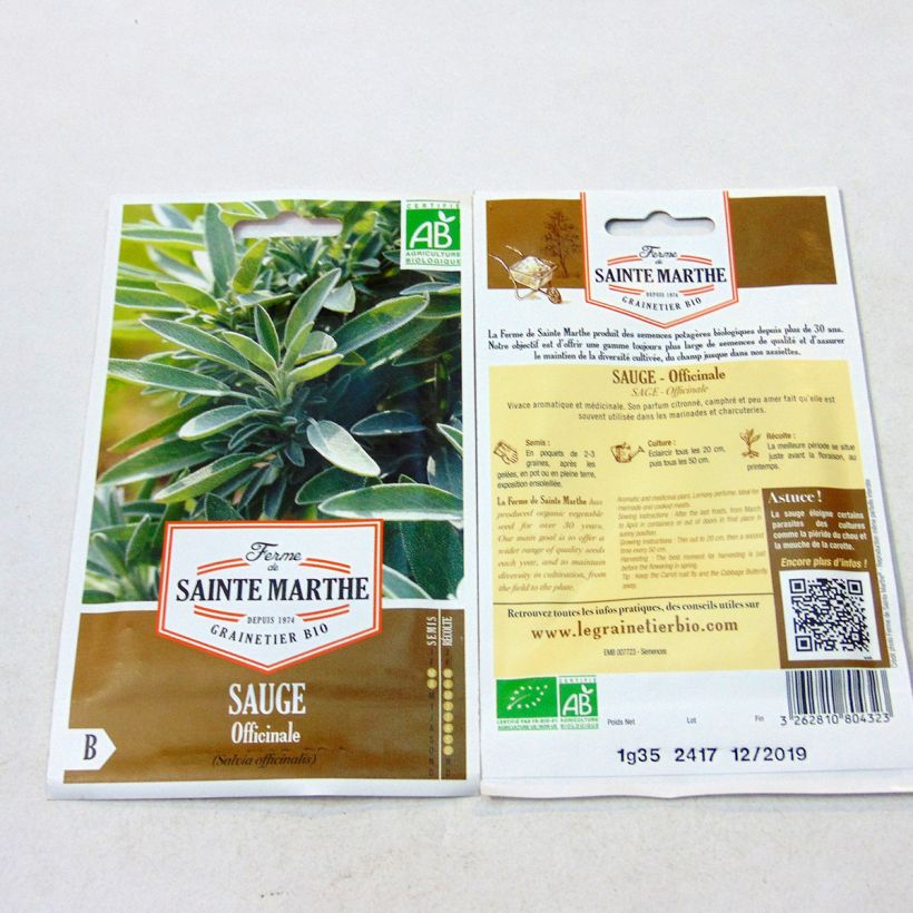 Example of Echter Salbei - Salvia officinalis B per pack of 150 seeds (1g) as you get