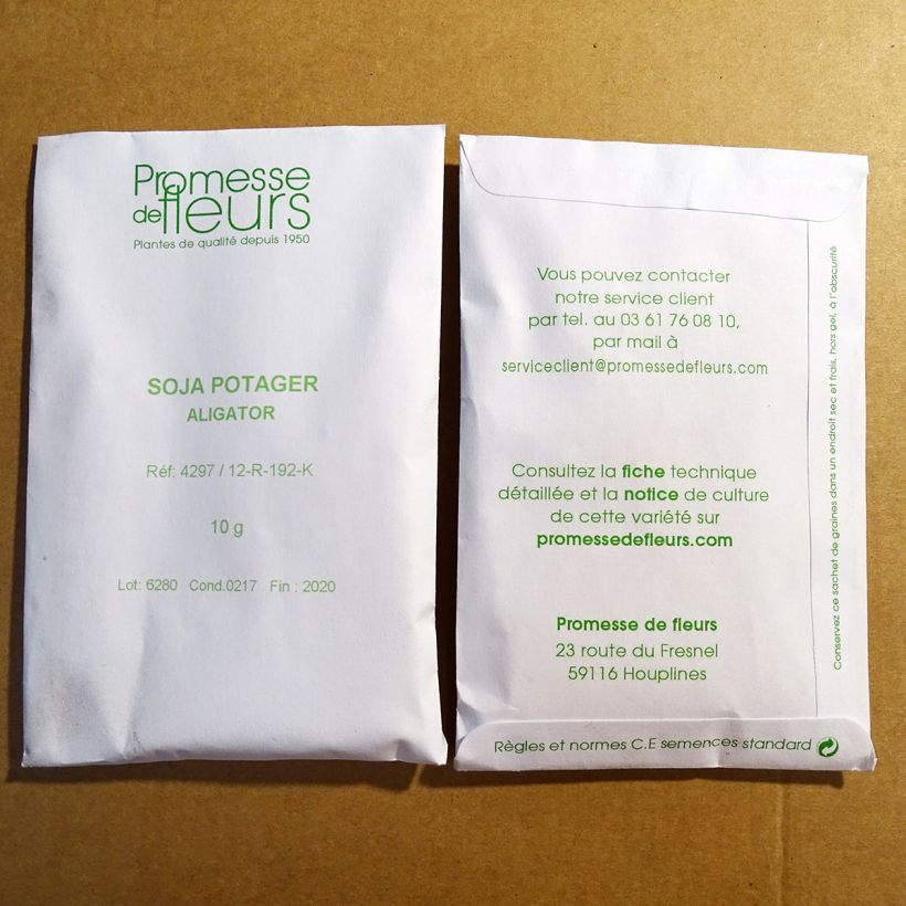 Example of Sojabohne - Glycine hispida per pack of 50 ? 80 seeds (10g) as you get
