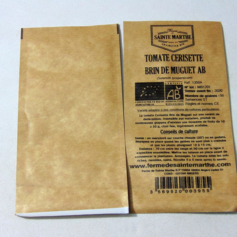 Example of Kirschtomate Brin de Muguet Bio per pack of 50 seeds as you get