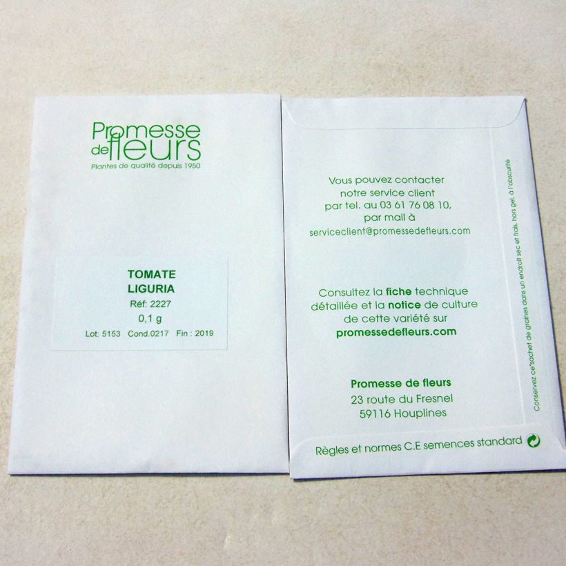 Example of Tomate Liguria per pack of 30 seeds (0,1g) as you get