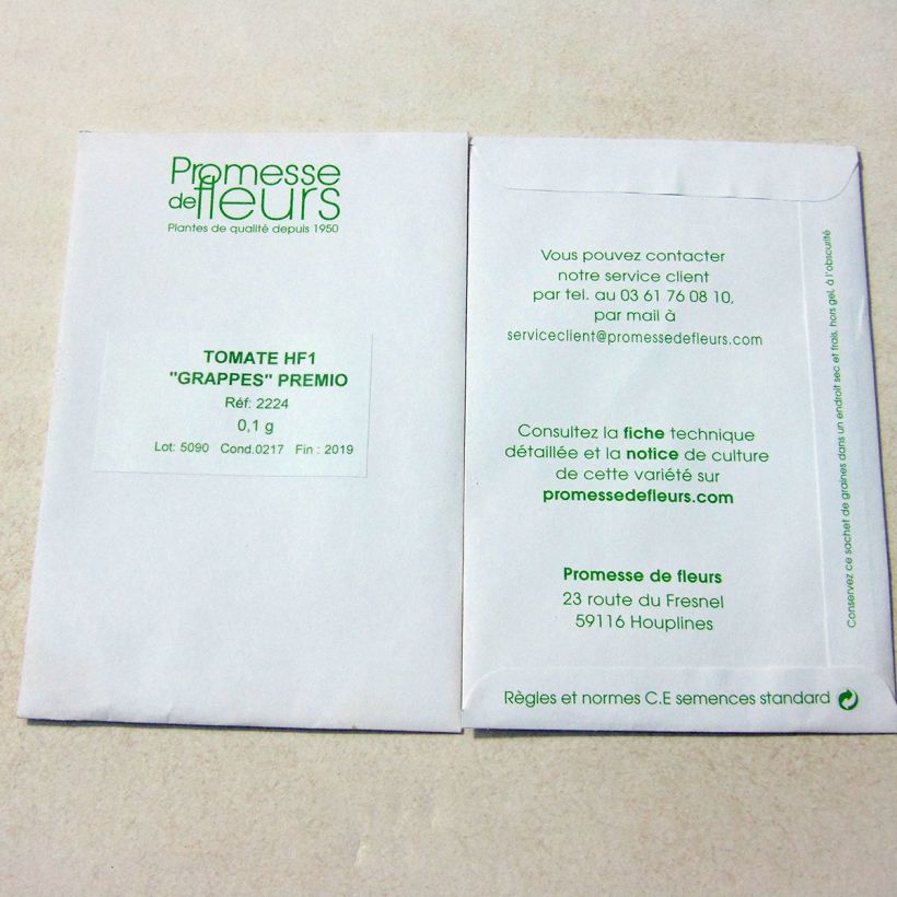 Example of Tomate Premio per pack of 25 seeds (0,1g) as you get