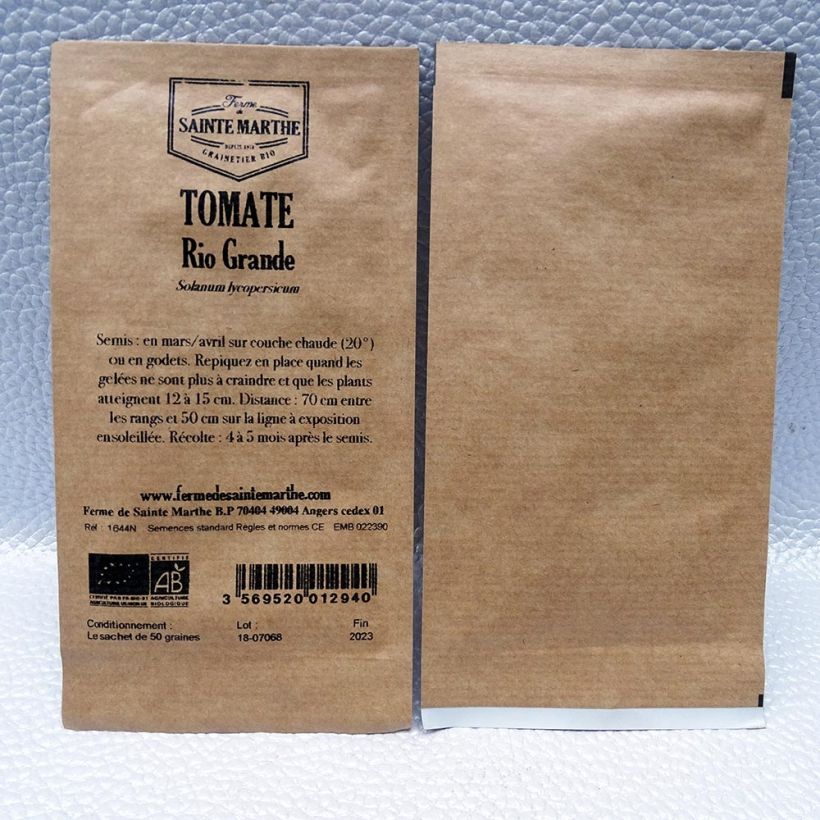 Example of Tomate Rio Grande Bio per pack of 50 seeds as you get