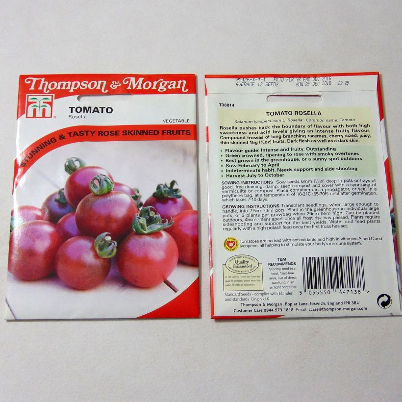 Example of Tomate Rosella per pack of 12 seeds as you get