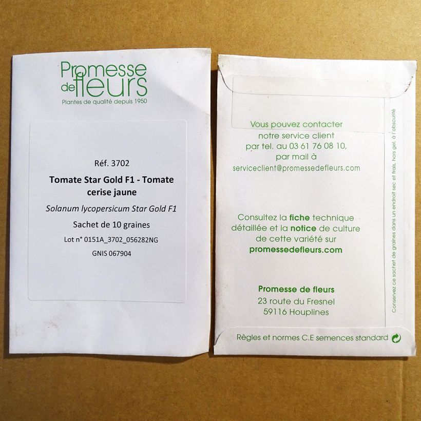 Example of Kirschtomate Star Gold per pack of 10 seeds as you get