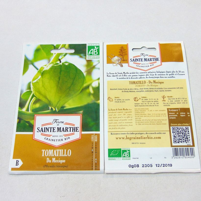 Example of Tomatillo - Physalis ixocarpa per pack of 50 seeds as you get