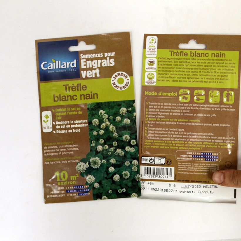 Example of Weiß-Klee nain - Trifolium repens per 5 g seed pack as you get