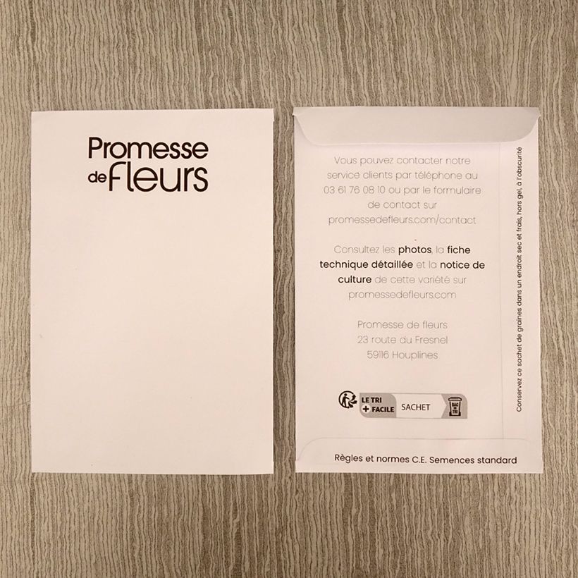 Beispiel eines Exemplars von Graines de Cynoglossum Mystery Rose - Mysosotis chinois le sachet de 100 graines environ (0,5g) wie geliefert