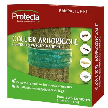 Baumschutzring Rampastop Protecta - 2 Ringe à 2 m + 1 Tube Leim