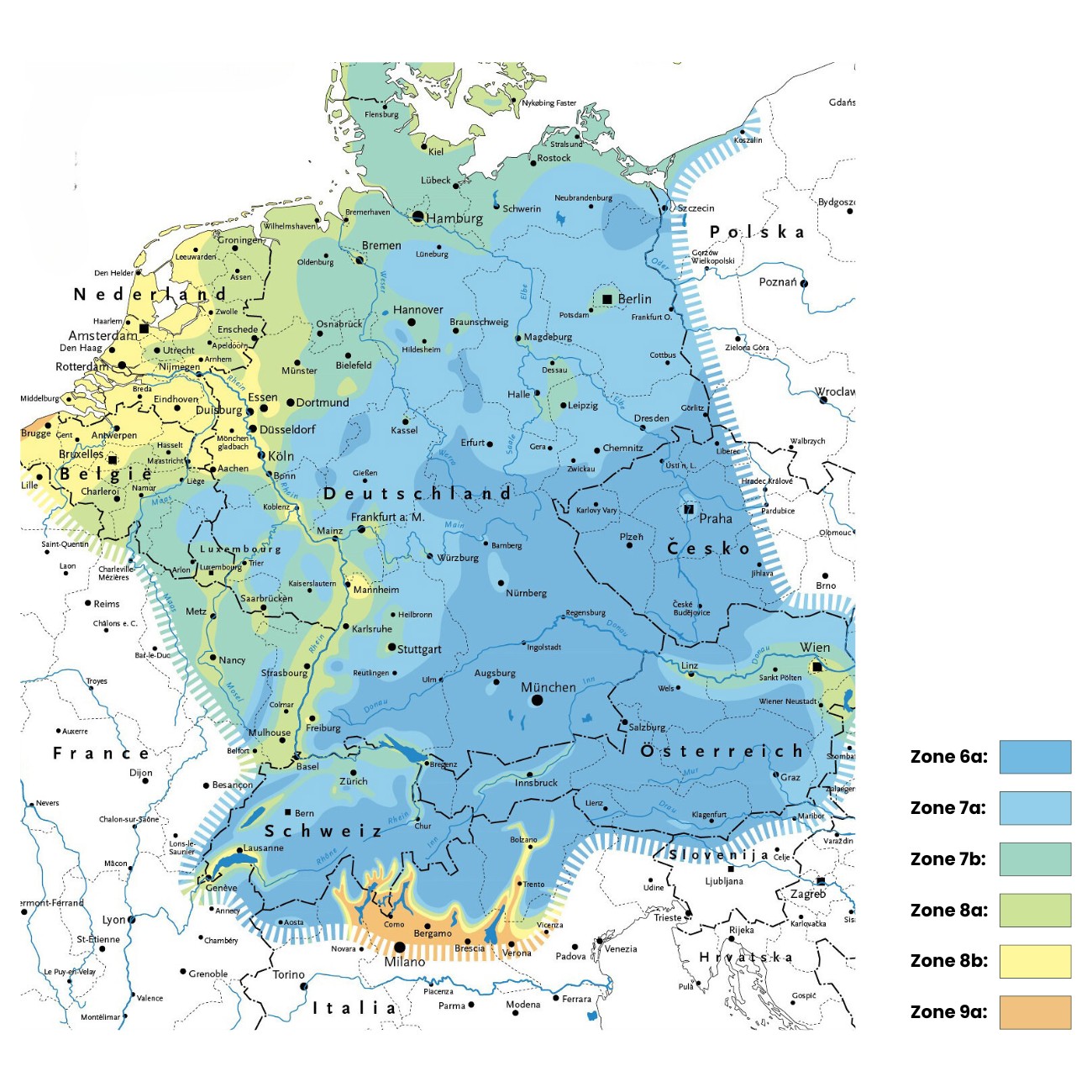 Hardiness map